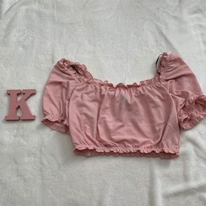 H&M Off the shoulder Crop Top